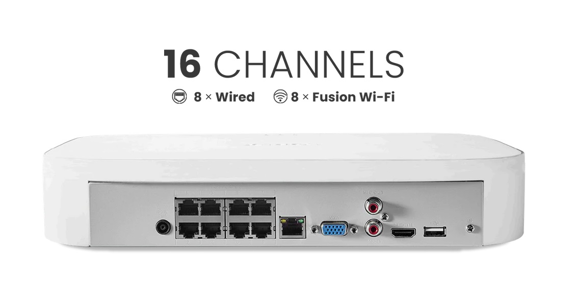 Lorex Fusion 4K 16-Channel NVR System – 8 Wired + 8 Fusion Wi-Fi Cameras with 2TB Storage & A14 Bullet Cameras - Image 4