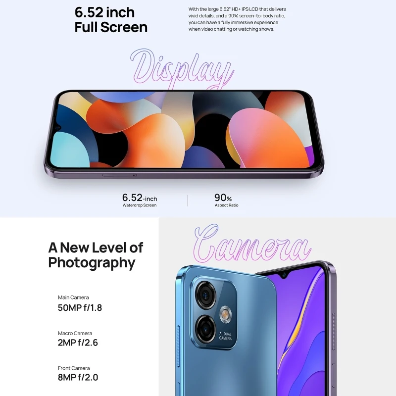 Ulefone Note 16 Pro – Sleek 4G Android 13 Phone with 8GB RAM & 256GB Storage for Everyday Power - Image 3