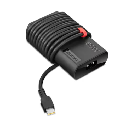 Lenovo ThinkPad 65W Slim USB-C AC Adapter – Compact, Fast-Charging Power for Laptops and Devices