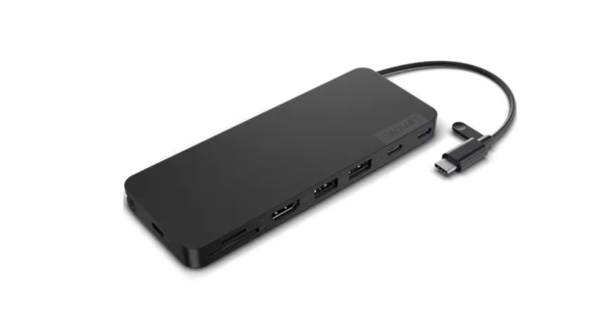 Lenovo USB‑C Slim Travel Dock – Ultra-Portable Charging & Expansion with HDMI, USB-A, Ethernet