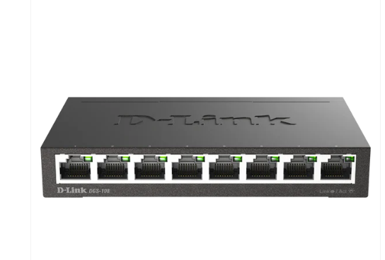 D-Link DGS-1016D 16-Port Gigabit Switch – Unmanaged, Fanless, Metal Design for Reliable Network Expansion