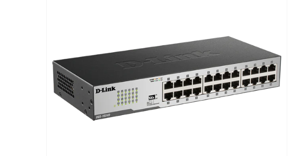 D-Link DGS-1024D 24-Port Gigabit Unmanaged Switch – Fanless, Metal, Plug & Play, Desktop/Rackmount Ready - Image 3