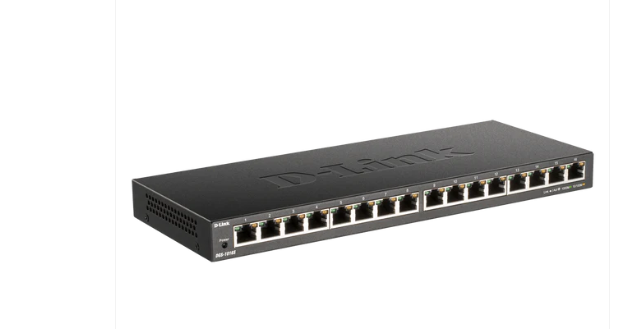D-Link DGS-1016S 16-Port Gigabit Unmanaged Switch – Fanless, Plug & Play, Slim Metal Desktop Design - Image 5