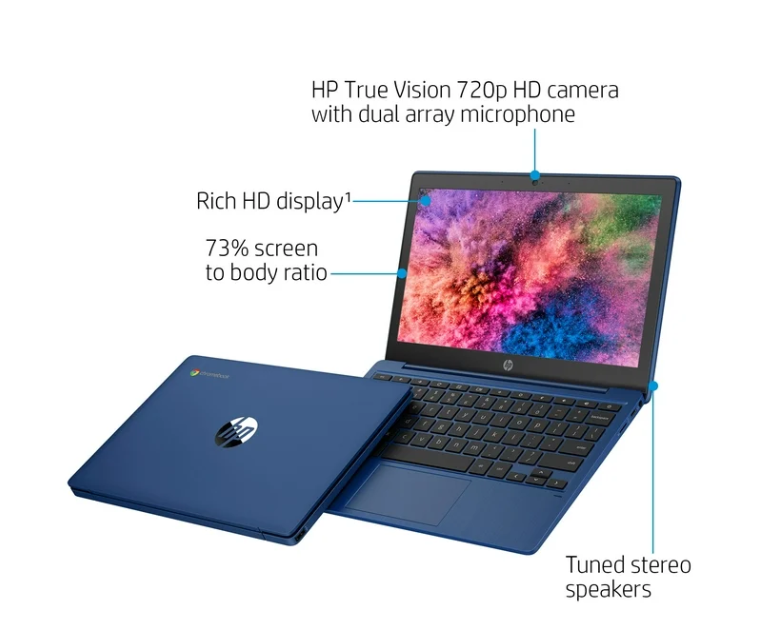 HP Chromebook 14a – 14" FHD Laptop with Intel Core i3, 8GB RAM, 128GB SSD, ChromeOS - Image 7