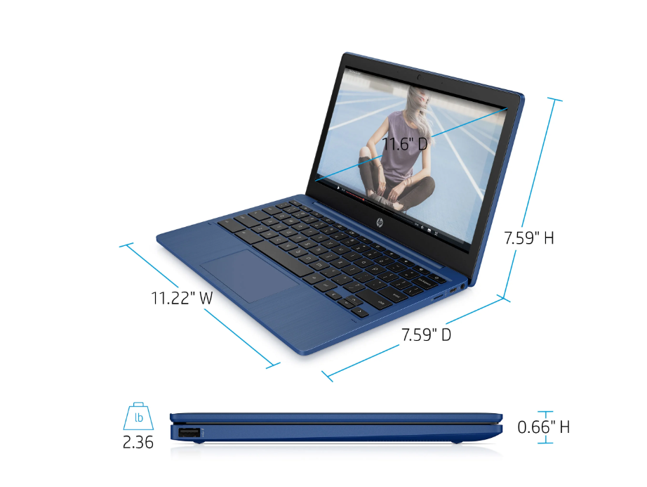 HP Chromebook 14a – 14" FHD Laptop with Intel Core i3, 8GB RAM, 128GB SSD, ChromeOS - Image 2