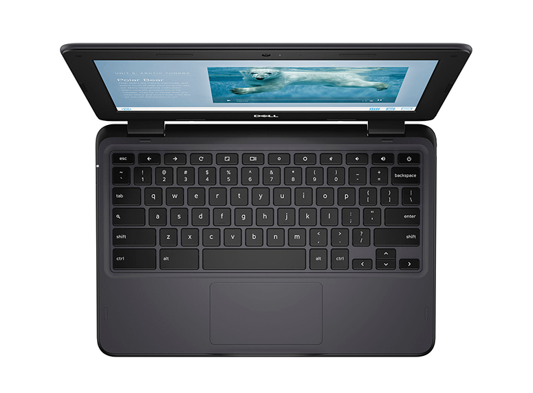 Dell Chromebook 3110 32 GB eMMC, on-board E4 Power Cord 1M for US Bottom Door 4 GB, LPDDR4, 2933 MHz, integrated 11.6, HD 1366x768, 60Hz, Non-Touch, Anti-Glare, Cam/Mic, WLAN 1 Year Mail In Service (Disti SNS) - Image 3