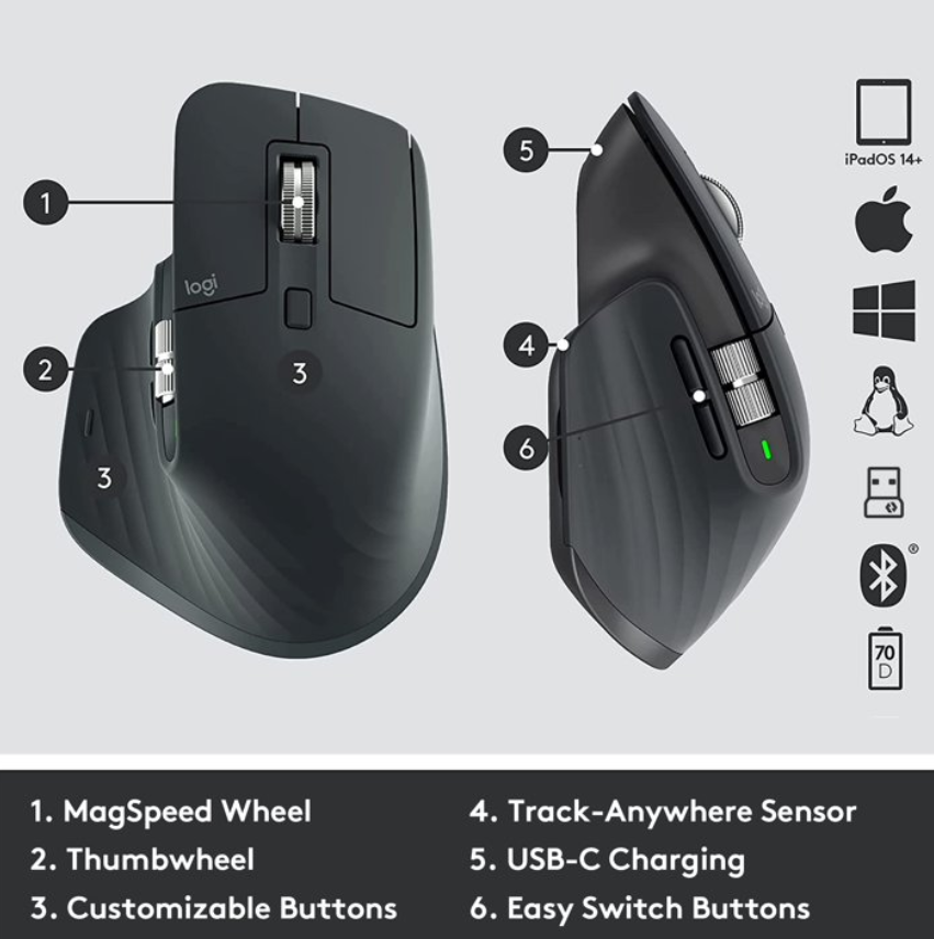 LOGITECH MX KEYS COMBO FOR BUSINESS - GEN 2 (GRAPHITE) - Image 9