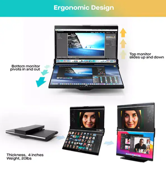 Mobile Pixels Geminos 24 inch FHD 60Hz IPS LED Monitor - Image 4