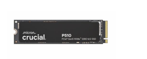 Crucial P510 2TB PCIe Gen5 NVMe M.2 SSD – High-Capacity, High-Speed Storage for Next-Gen Systems