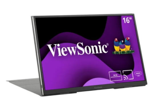 16-Inch Portable IPS Monitor – Built-In Battery, Wireless Casting, and 1920x1200 Resolution for On-the-Go Productivity
