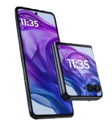 Motorola RAZR+ (2024) – 12GB RAM, 256GB Storage Foldable Smartphone in Midnight Blue