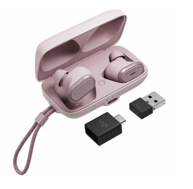 Logitech Zone True Wireless Earbuds - Noise Cancelling, Bluetooth, In-Ear, Rose - Image 2