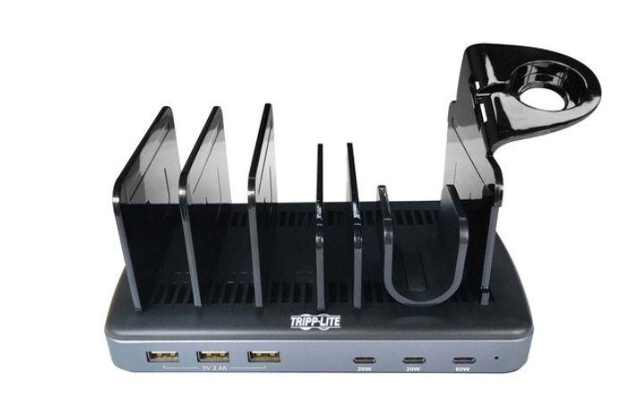 Eaton Tripp Lite 120W Multi-Device Charging Station – 6-Port USB-C & USB-A Charger with Storage - Image 5