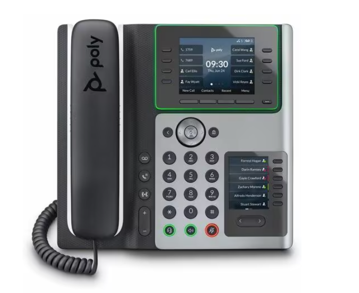Poly Edge E450 IP Phone – PoE-Enabled Business Communication Solution