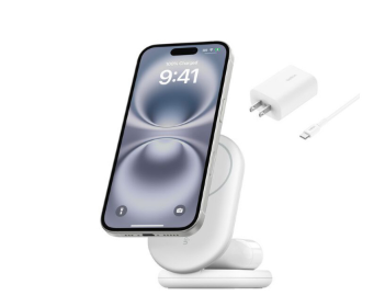 Belkin 2-in-1 Magnetic Foldable Wireless Charger with Qi2 15W – MagSafe & Fast Charging