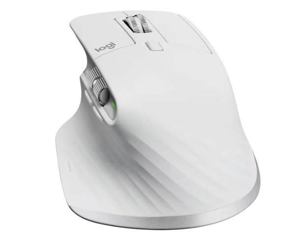 Logitech MX Master 3S Wireless Performance Mouse – 8K DPI, Ultra-Fast Scrolling, Ergonomic, Bluetooth, Pale Grey - Image 4