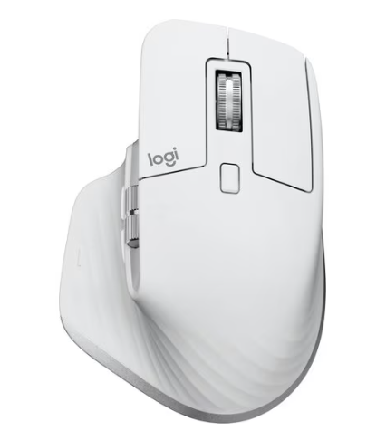 Logitech MX Master 3S Wireless Performance Mouse – 8K DPI, Ultra-Fast Scrolling, Ergonomic, Bluetooth, Pale Grey - Image 6
